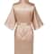 Plus Size Satin Silk Wedding Bathrobe, Bridesmaid Gown, Rose Gold Sleepwear for Maid of Honor