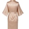 Plus Size Satin Silk Wedding Bathrobe, Bridesmaid Gown, Rose Gold Sleepwear for Maid of Honor