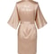 Plus Size Satin Silk Wedding Bathrobe, Bridesmaid Gown, Rose Gold Sleepwear for Maid of Honor