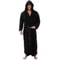 Long Men Hooded Bathrobe Flannel Robe Soft Fluffy Quick Dry Bathrobe Sleepwear