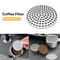 Fine Mesh Reusable Metal Double Coffee Filter, Heat Resistant Coffee Puck Screen, Professional Espresso Accessory