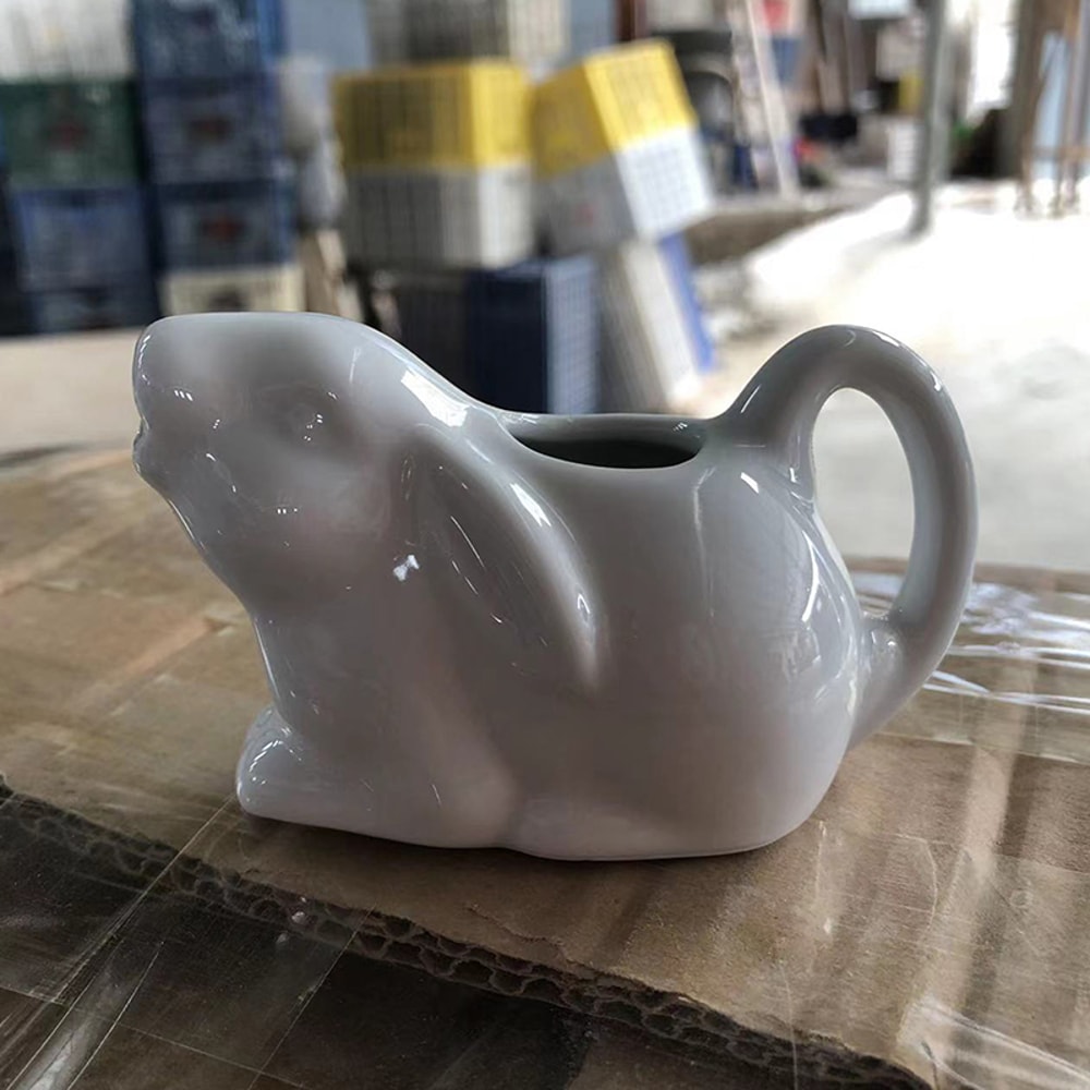 Cow Coffee Cup, Pitcher Milk Creamer Ceramic Jug, Gravy Sauce Pourer Frothing Mini Container Serving Boat