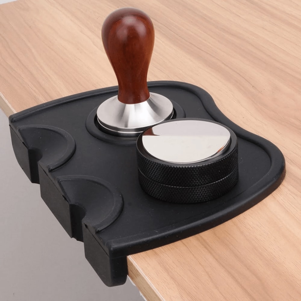 Coffee Tampers Mat, Silicone Tamper Holder, Anti-skid Barista Tamping Mat for Coffee