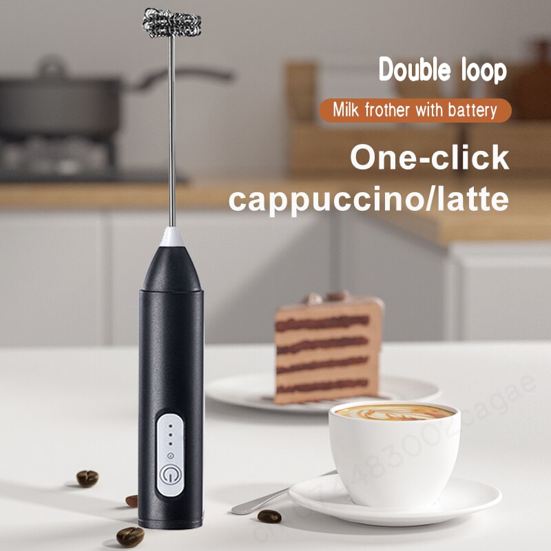 Handheld Electric Coffee Milk Foaming Mixer Kitchen Whisk Automatic Coffee Creamer Froth Mixer 0