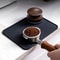 Black Professional Thicken Silicone Espresso Coffee Mat, Anti-skid Coffee Tampers Pad, Press Powder Barista Accessory