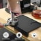 Black Professional Thicken Silicone Espresso Coffee Mat, Anti-skid Coffee Tampers Pad, Press Powder Barista Accessory