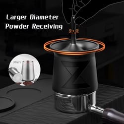 coffee powder receiver container for portafilters, espresso powder receiver cup - essential for home brewing
