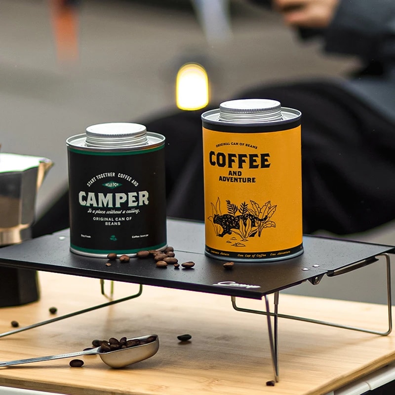 Portable Camping Tin Box, Sealed Storage Can, Extra Large Fresh-Keeping Food Grade Breathing Tin Can