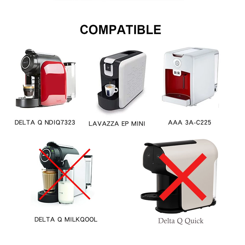 Stainless Steel Coffee Capsule Cup Reusable Filter For Delta Q Coffee Accessories 4