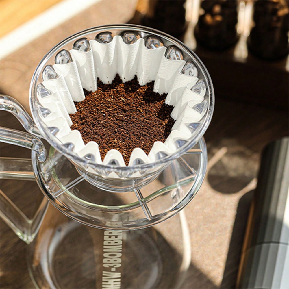 Paper Filter For Coffee Drippers Cups Basket Dripper Fits Pour Over Machines For Smooth Coffee 0