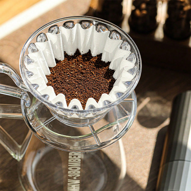 Paper Filter For Coffee Drippers Cups Basket Dripper Fits Pour Over Machines For Smooth Coffee 0