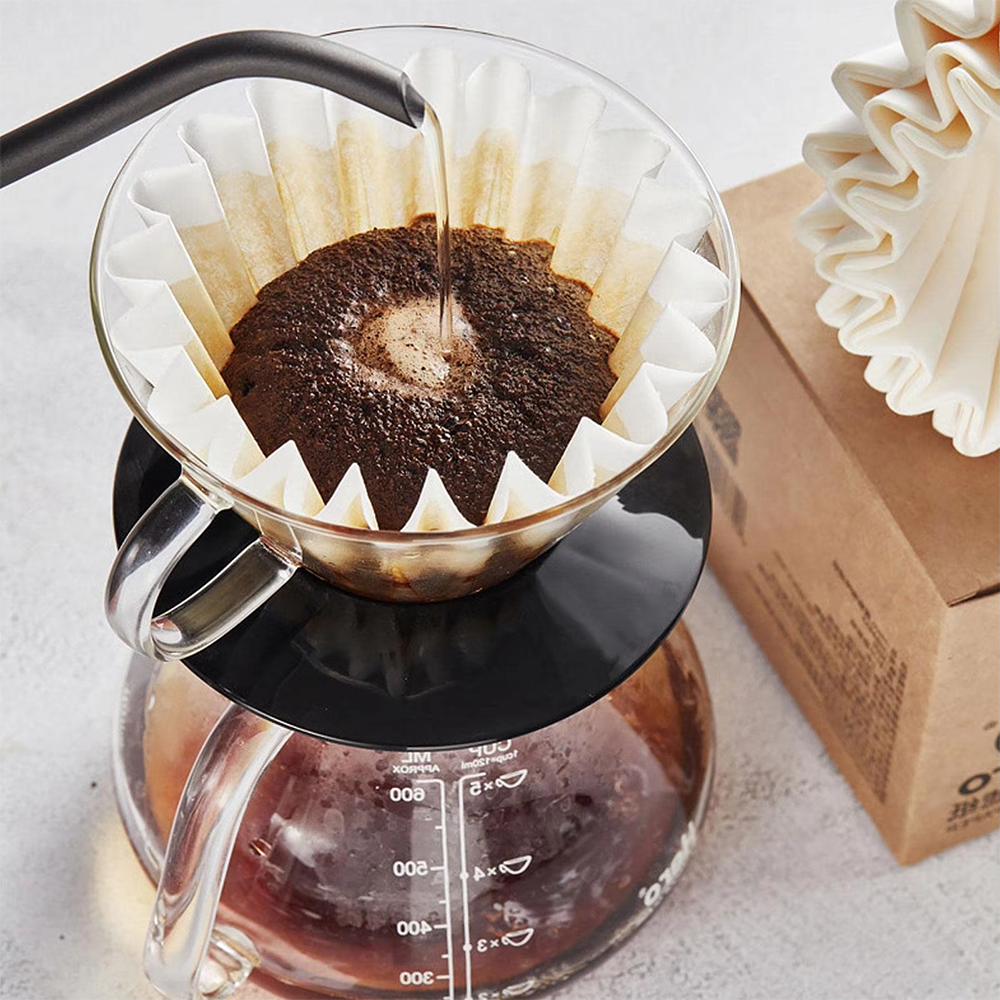 Paper Filter For Coffee Drippers Cups Basket Dripper Fits Pour Over Machines For Smooth Coffee 3