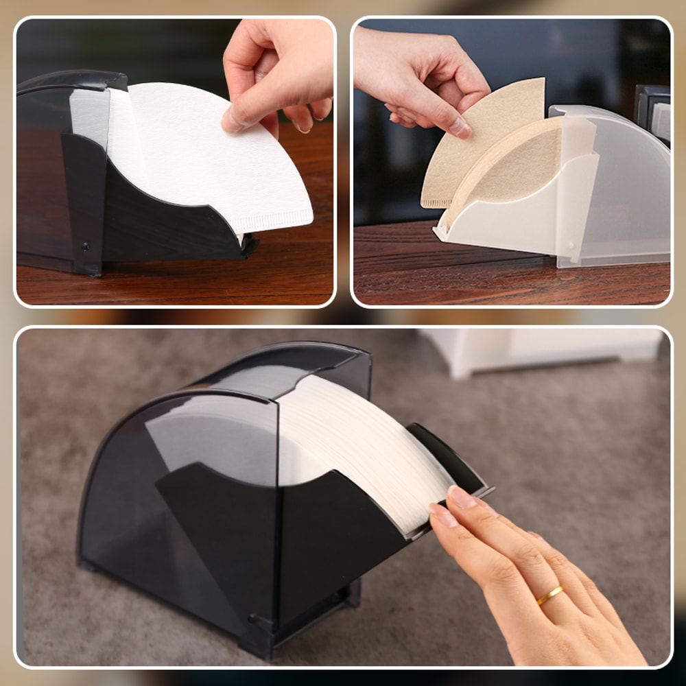 Dustproof Coffee Filter Paper Box Storage Rack For Bar Use 2