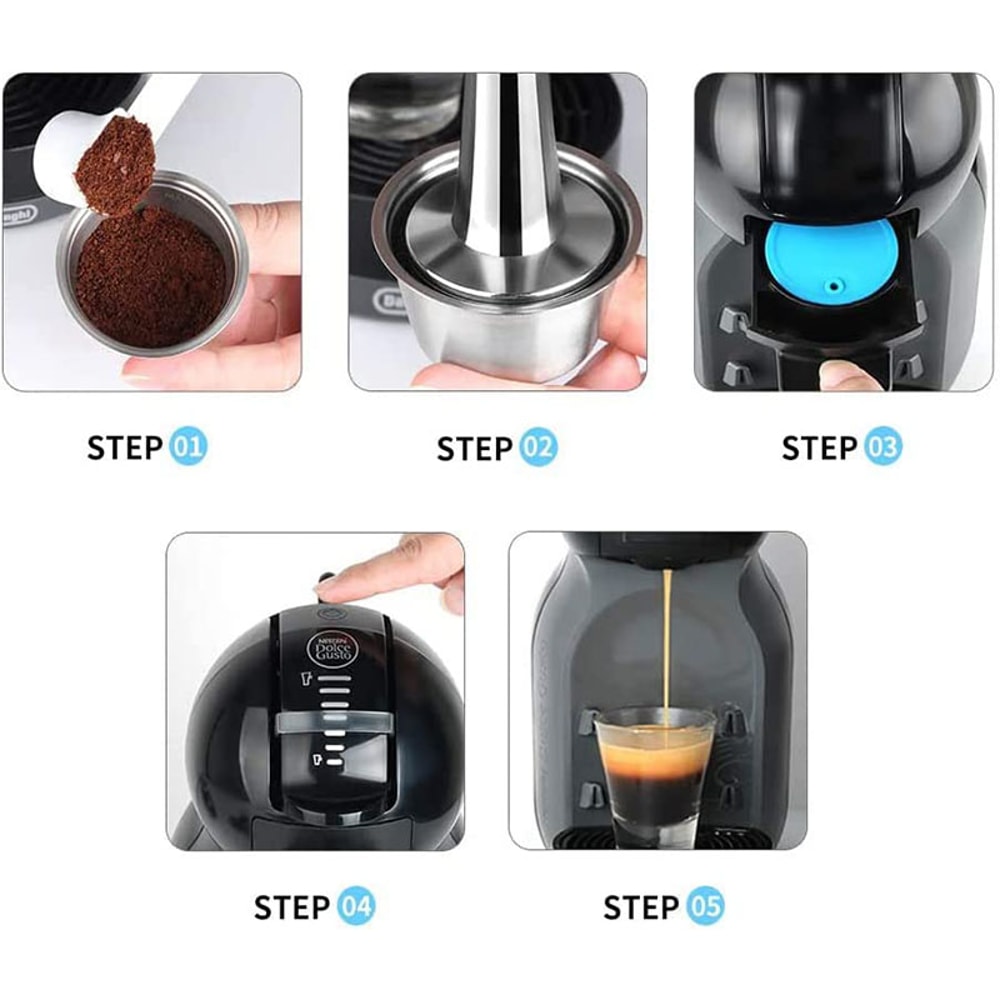 Capsule For Dolce Gusto Stainless Steel Works With Nescafe Dolce Gusto Models Not Compatible With N 4