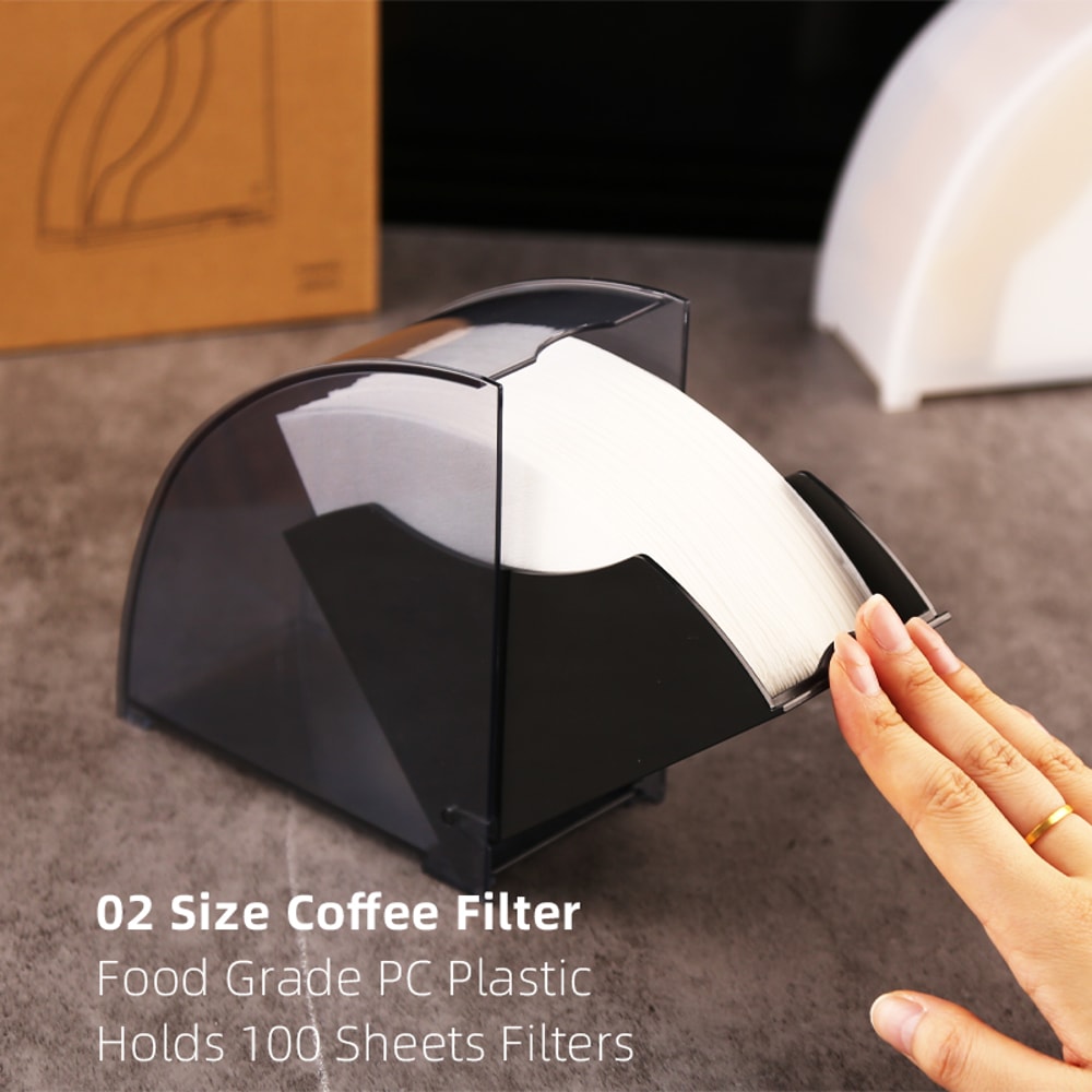 Dustproof Storage Box Coffee V Filter Paper Holder 3