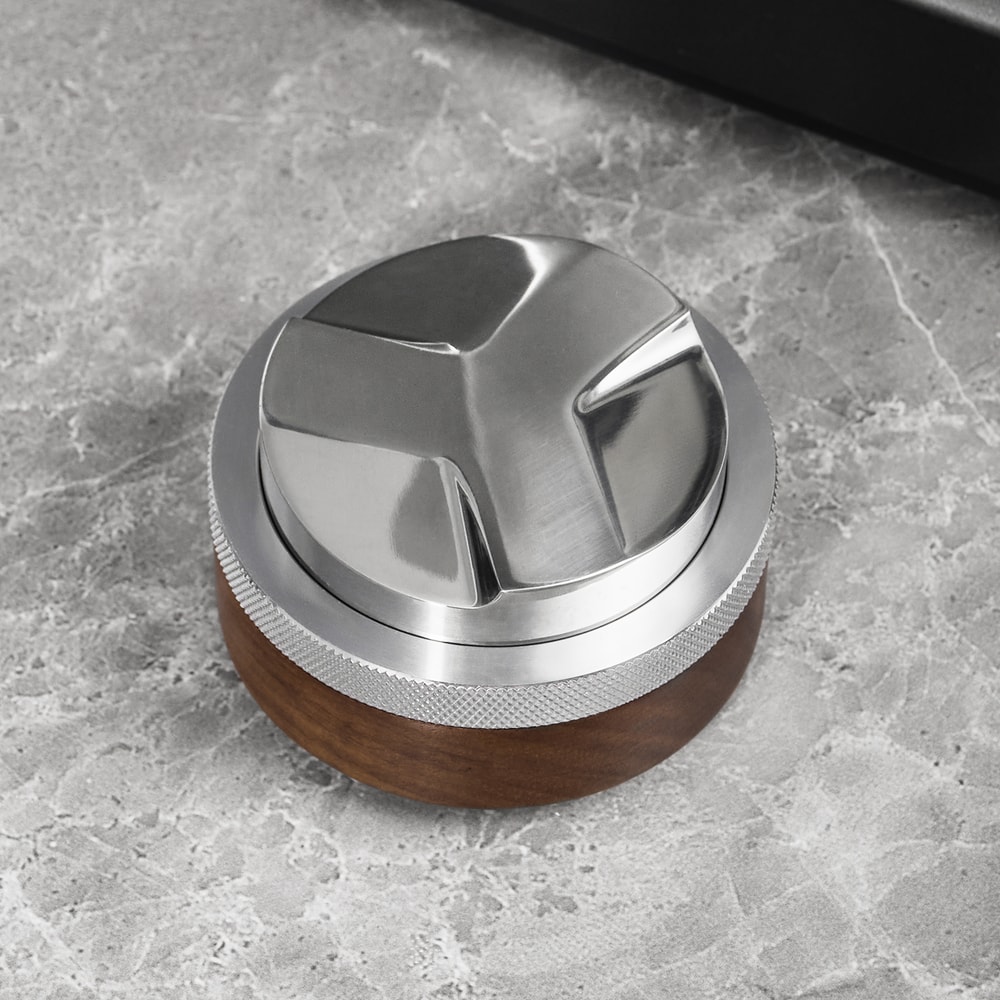 Espresso Coffee Distributor Walnu, Coffee Leveler Tool for Smooth and Even Grounds