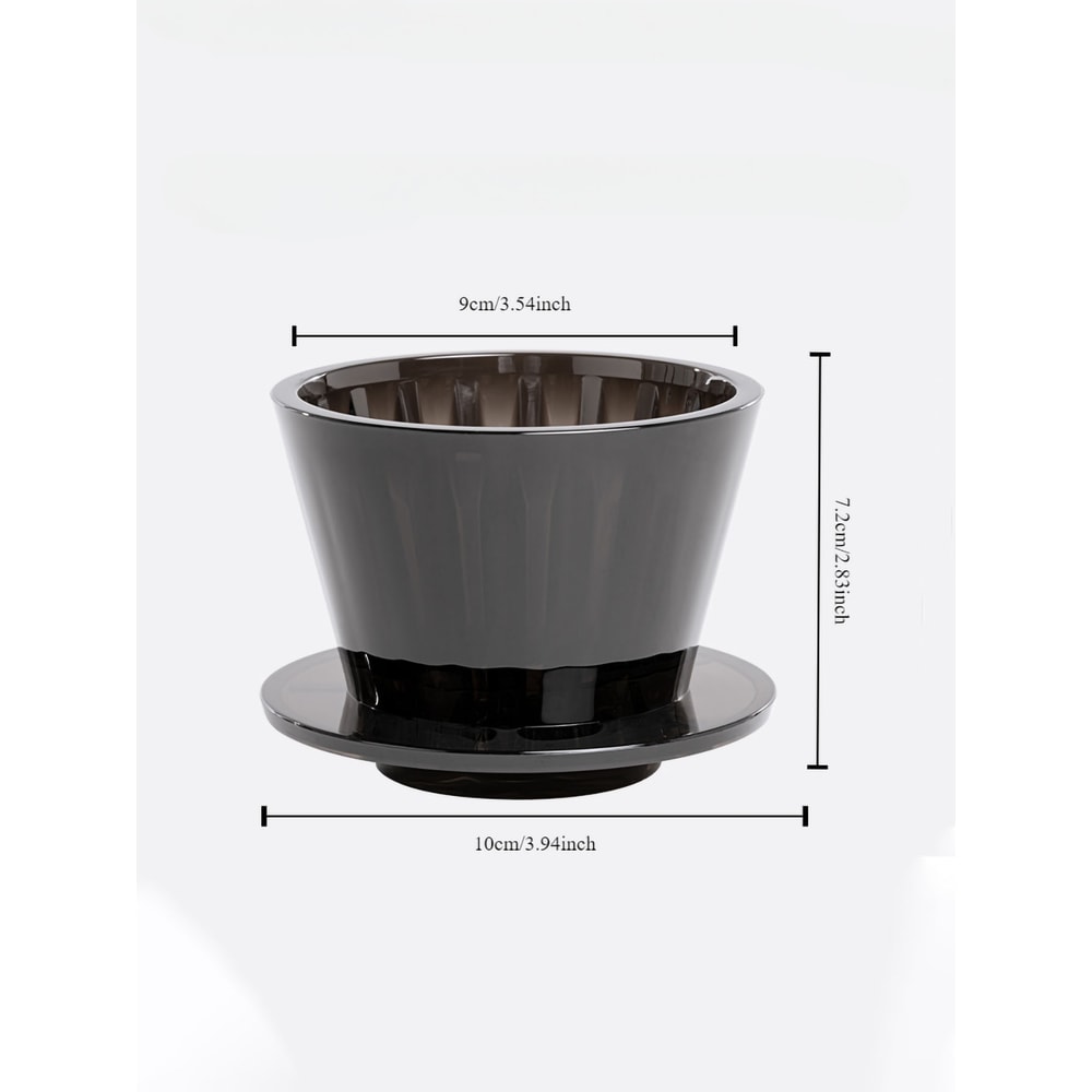 Flat Bottom Coffee Maker Filter Cups Crystal Eye Pour Over For Better Uniformity 2