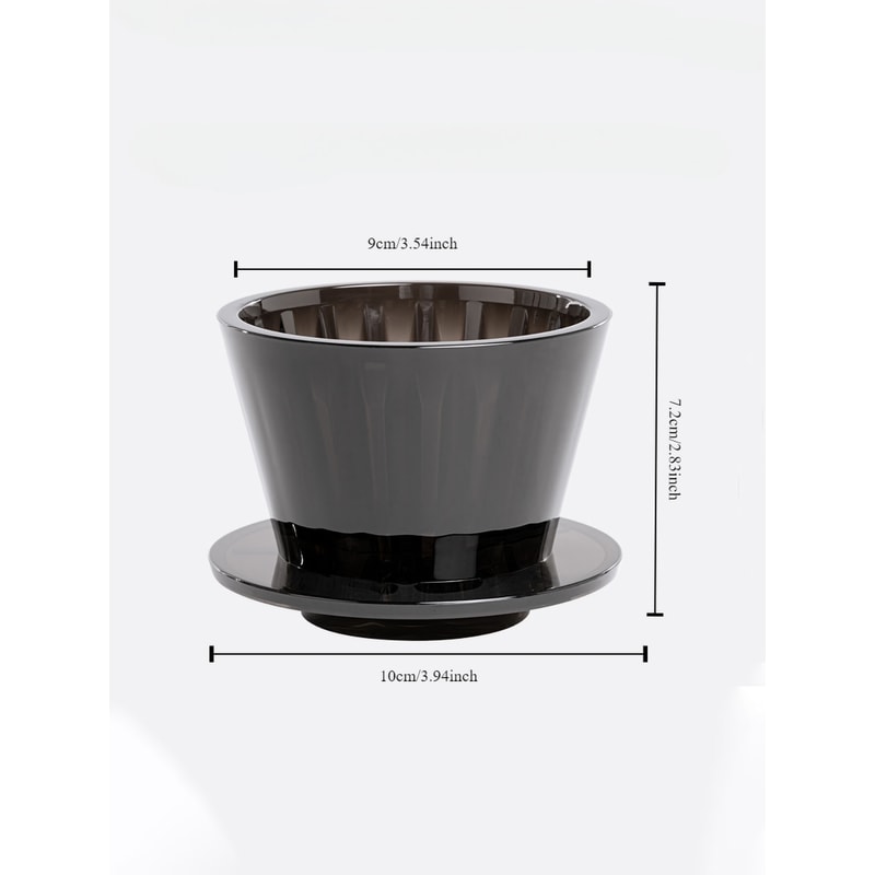 Flat Bottom Coffee Maker Filter Cups Crystal Eye Pour Over For Better Uniformity 2