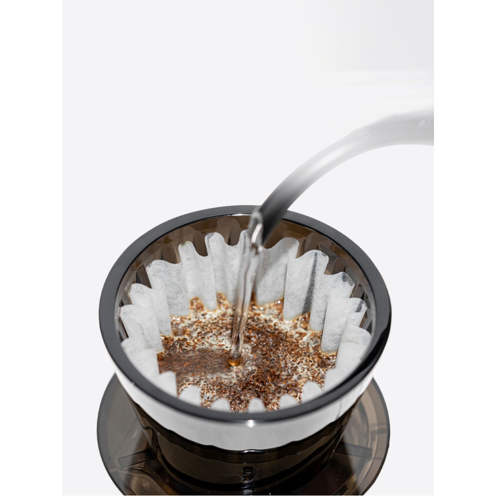 Flat Bottom Coffee Maker Filter Cups Crystal Eye Pour Over For Better Uniformity 3