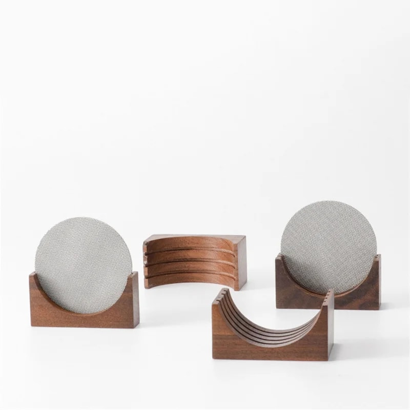 Coffee Puck Screen Stand, Espresso Universal Filter Storage Rack, Wooden Filter Stand