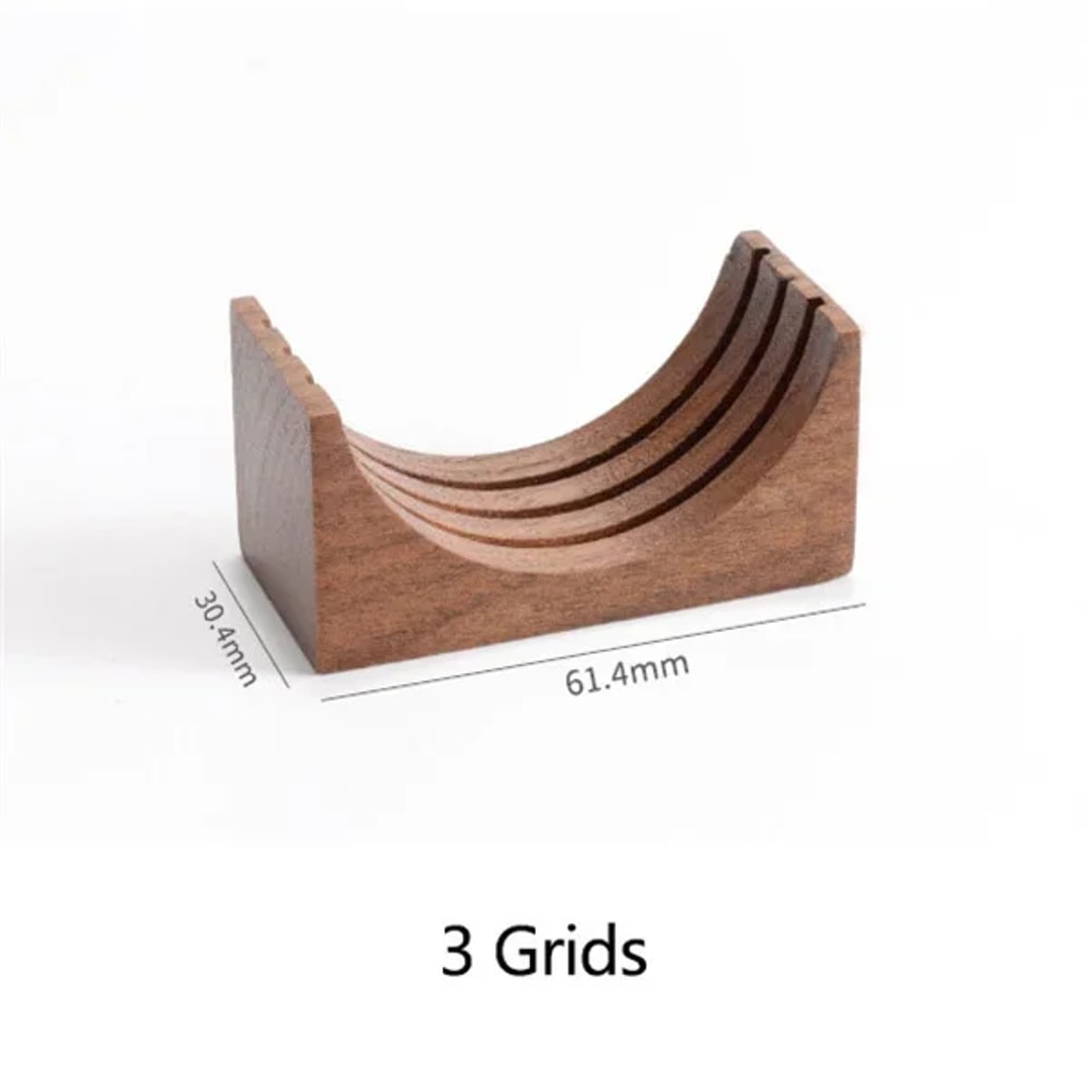 Coffee Puck Screen Stand, Espresso Universal Filter Storage Rack, Wooden Filter Stand