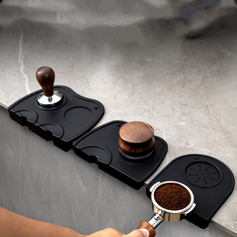 Anti-skid Silicone Coffee Tampers Mat, Tamper Holder Pad for Espresso Station Barista Coffeeware