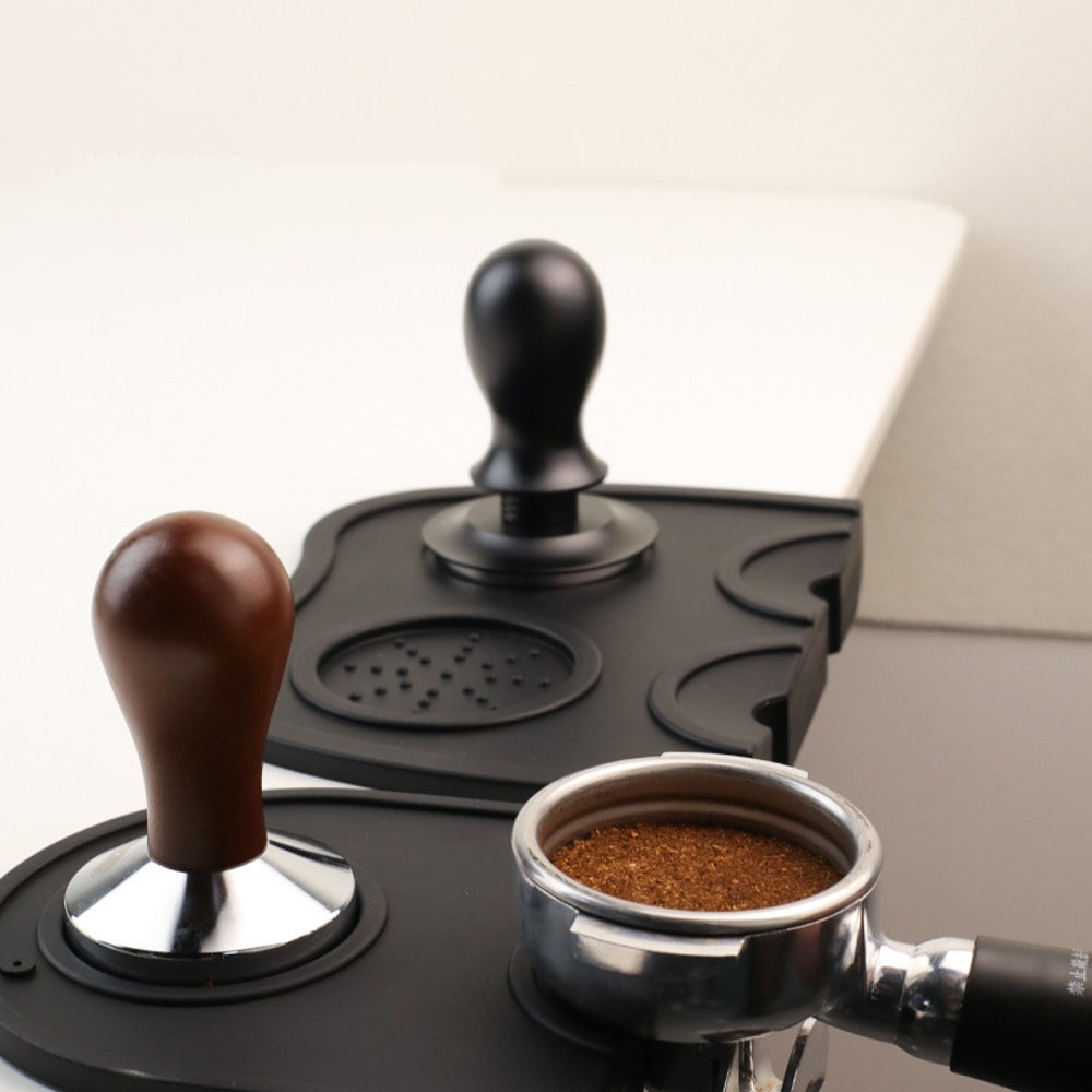 Anti-skid Silicone Coffee Tampers Mat, Tamper Holder Pad for Espresso Station Barista Coffeeware