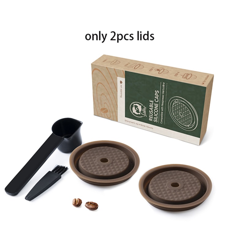 Reusable Silicone Cover For Nespresso Pods Vertuo Refillable Pod Lid Vertuoline Pods 6