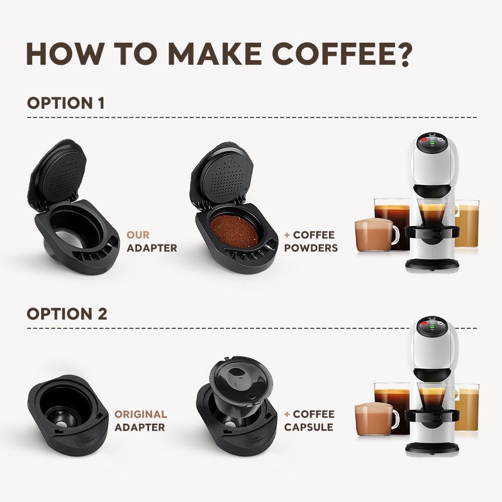 Reusable Coffee Capsule Adapter For Dolce Gusto Compatible With Genio S Piccolo XS Machine 3