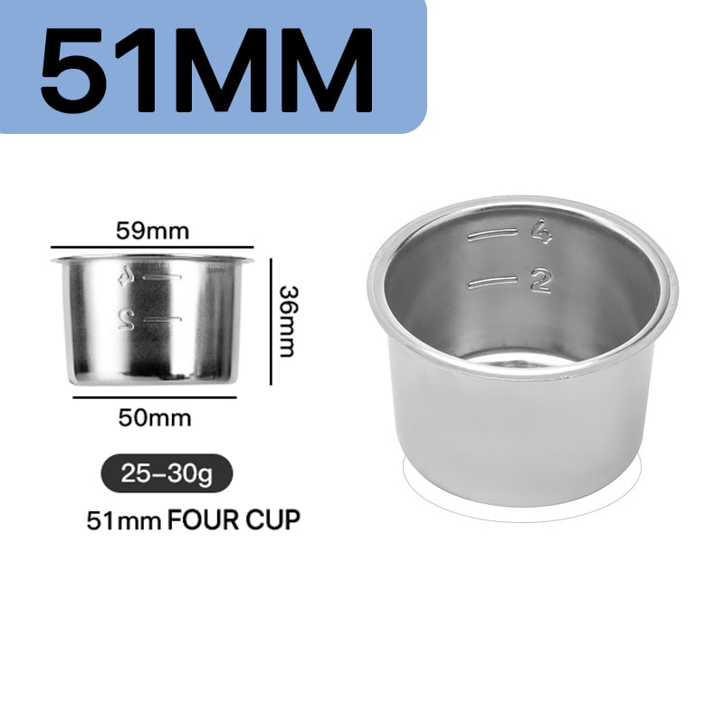 Universal Coffee Powder Bowl Stainless Steel Coffee Filter Basket Bottomless Coffee Bowl With Handl 6
