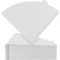 Natural Wood Fiber Holder Disposable Conical Filter Paper, Perfect for Manual Coffee Brewing