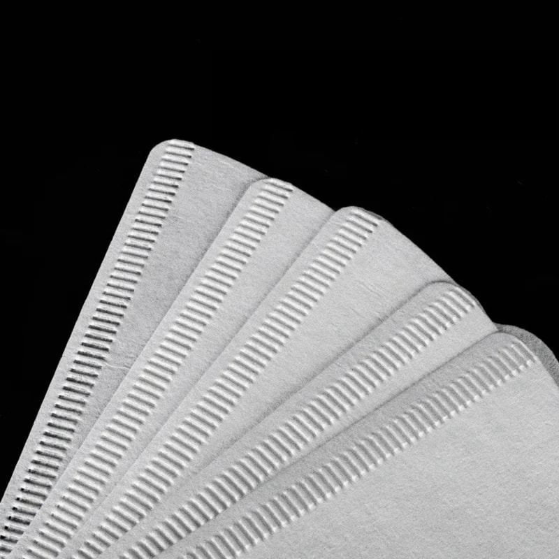 Natural Wood Fiber Holder Disposable Conical Filter Paper, Perfect for Manual Coffee Brewing