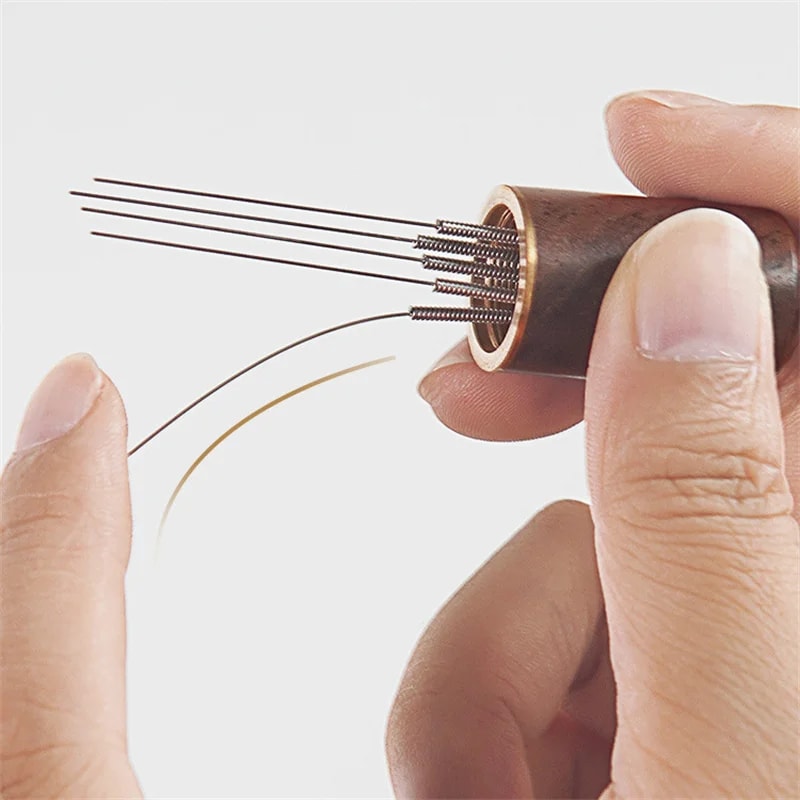 Stainless Steel Needles Espresso Powder Stirrer Distributor Leveler, WDT Tools Cafe Stirring Barista
