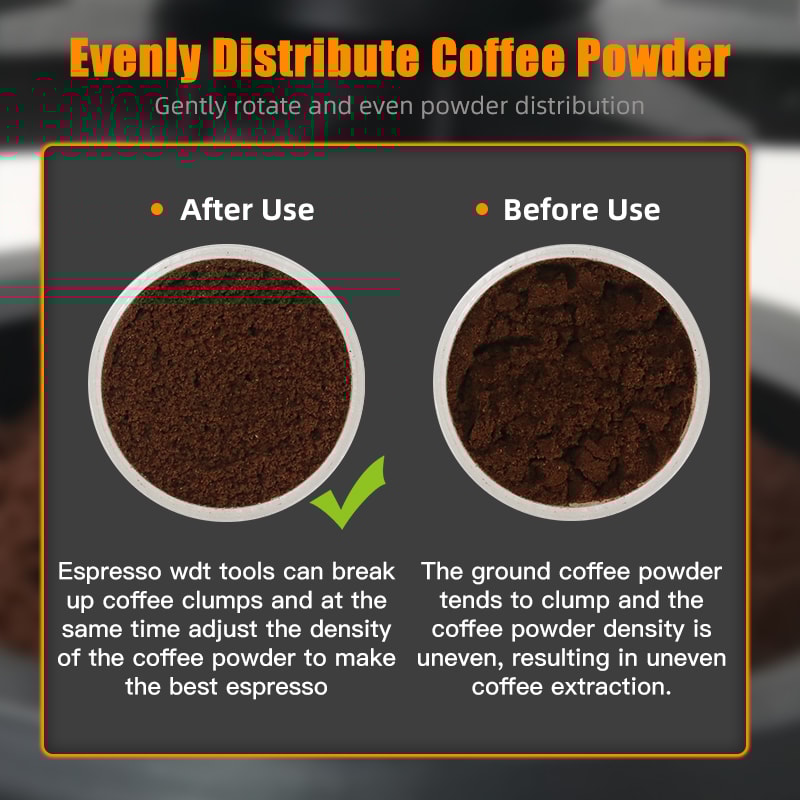 Barista Espresso Stirrer Needle Distributor Adjustable Depth Coffee Maker Tool Accessories 4