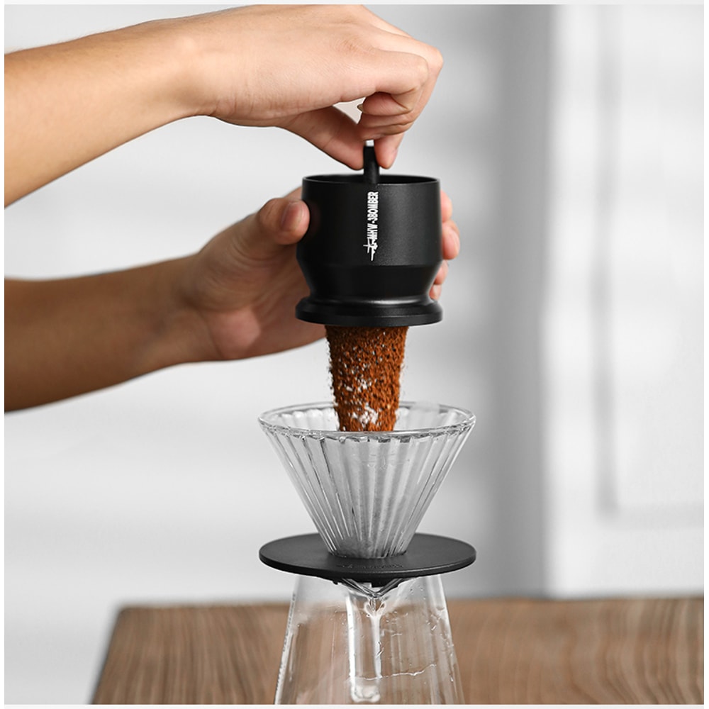 Coffee Dosing Funnel Aluminum Alloy Dosing Cup With Stirrer Portafilter Accessories 5
