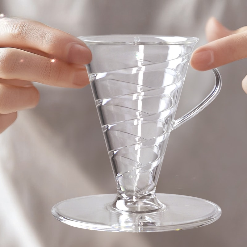 Spiral Hand-poured Coffee Filter Cup, Black Coffee Filter, Reusable Coffee Accessories for Home and Office