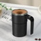 USB Rechargeable Thermal Cup, Stirring Magnetic Mug with LCD Screen, Reusable Coffee Accessories for Home Office