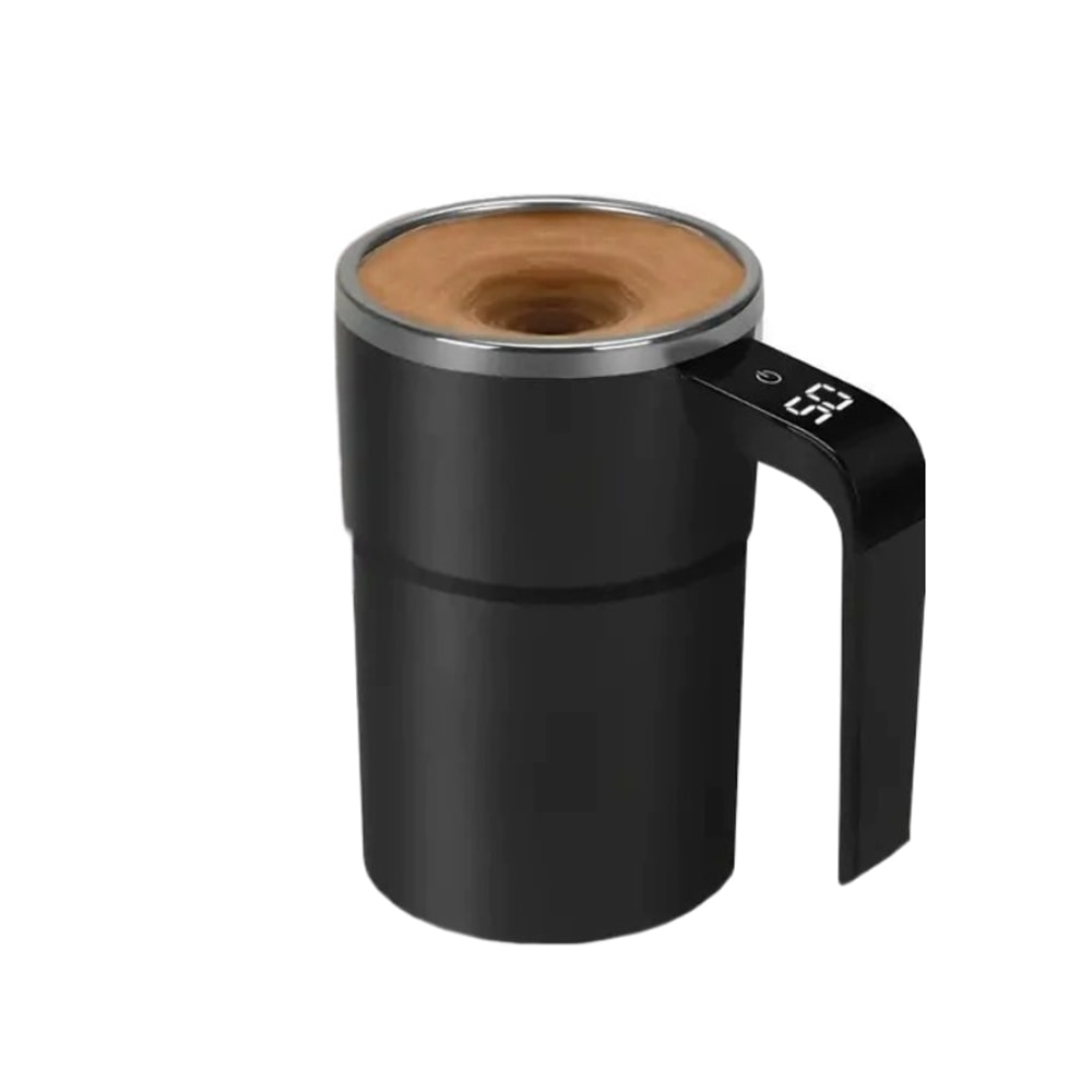 USB Rechargeable Thermal Cup, Stirring Magnetic Mug with LCD Screen, Reusable Coffee Accessories for Home Office