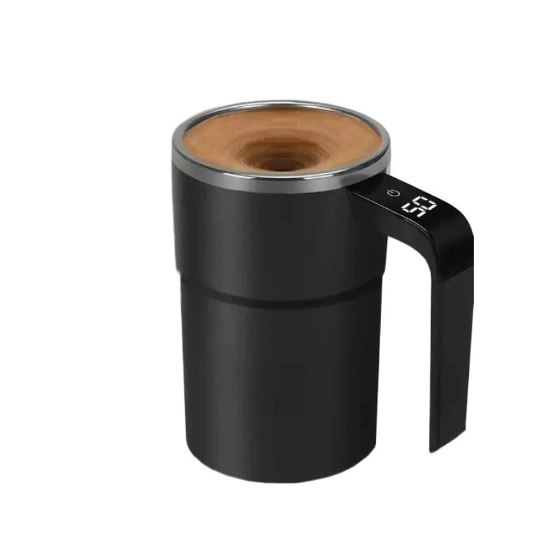 USB Rechargeable Thermal Cup, Stirring Magnetic Mug with LCD Screen, Reusable Coffee Accessories for Home Office