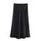 Vintage Chic Fashion Womens Satin BowDecorated HighWaist ALine Long Skirt 2