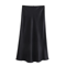 Vintage Chic Fashion Womens Satin BowDecorated HighWaist ALine Long Skirt 2
