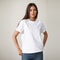 Black & White Grams Heavy T-shirt Casual Comfortable O-neck Tee for Women, Stylish Apparel