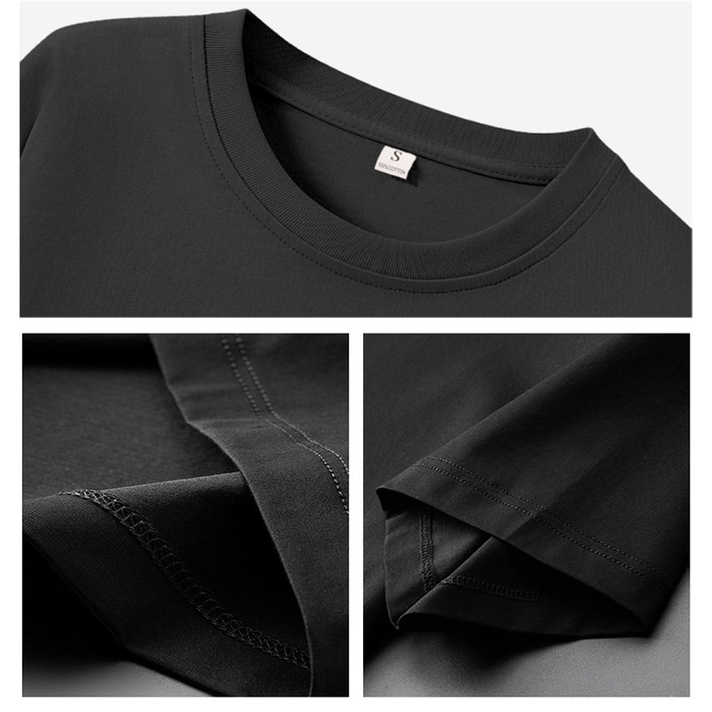 Black & White Grams Heavy T-shirt Casual Comfortable O-neck Tee for Women, Stylish Apparel