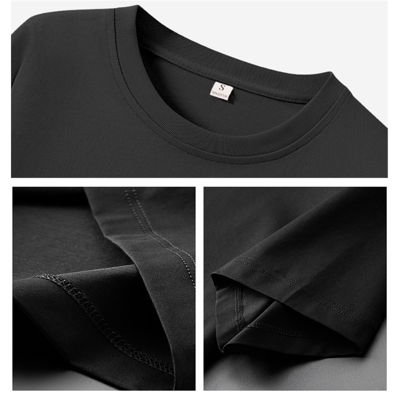 Black & White Grams Heavy T-shirt Casual Comfortable O-neck Tee for Women, Stylish Apparel