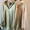 Turn-down Collar Ladies Blouse Autumn, Elegant Satin Loose Women Shirt Spring Vintage Casual Button Silk Tops