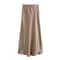 High Waist Satin Skirt For Women Elegant Black Midi Skirt For Office 9