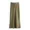 High Waist Satin Skirt For Women Elegant Black Midi Skirt For Office 8