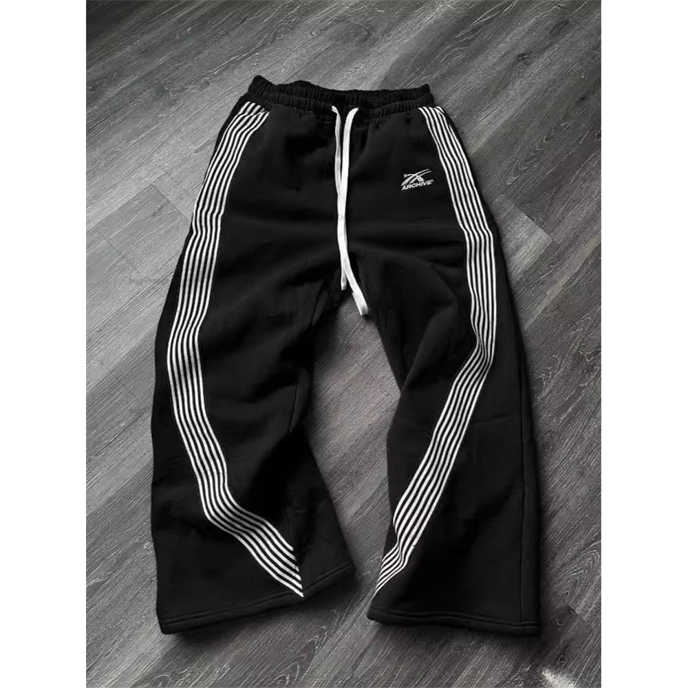 Premium Embroidered Camo Jogging Sweatpants, Functional Tactical Drawstring Pants for Men & Women