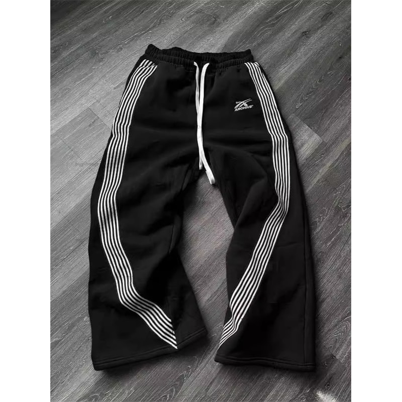 Premium Embroidered Camo Jogging Sweatpants, Functional Tactical Drawstring Pants for Men & Women