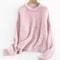Dropped Sleeved Loose Sweaters Warm Alpaca Pullovers For Women Camel Beige Winter Fall Top 6